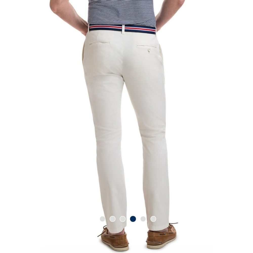 🆕 Vineyard Vines Tall Mens Breaker Pants Stone Chino NWT NEW - Picture 3 of 8